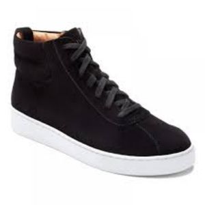 Vionic Black Jenning Suede Hi-Top Sneaker - Women